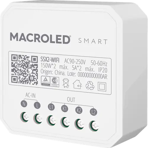 Macroled Smart Switch 2 Channel