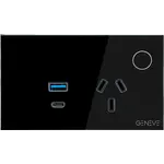 Geneve Smart Wall Outlet with USB-C and USB-A