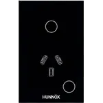 Hunnox Smart Wall Outlet with 1 Gang Light Switch