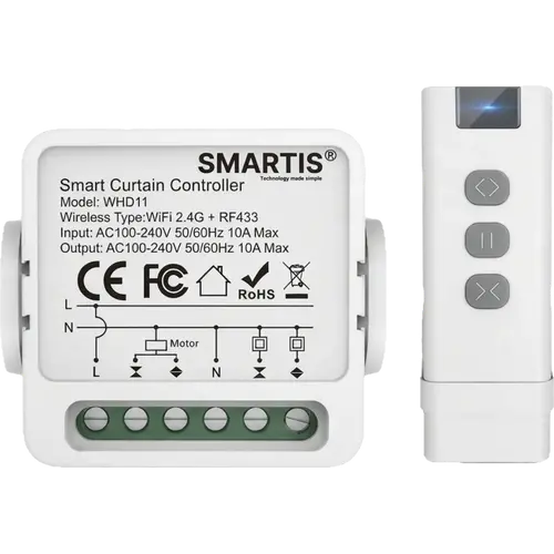 Smartis WiFi Curtain Switch with Remote